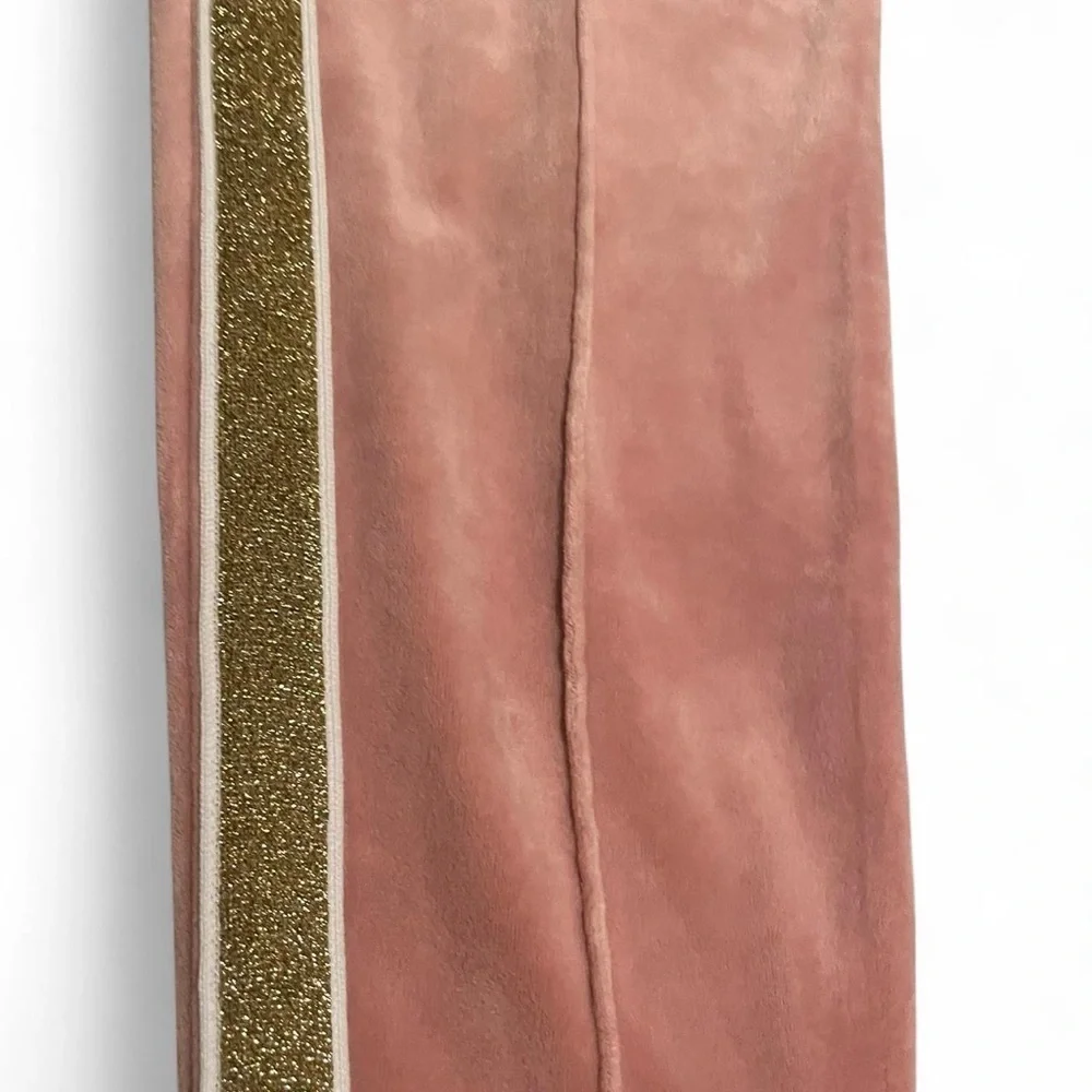 Justice Pink and Gold Glitter Joggers